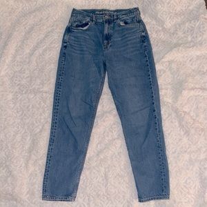 size 2 short, american eagle mom jeans